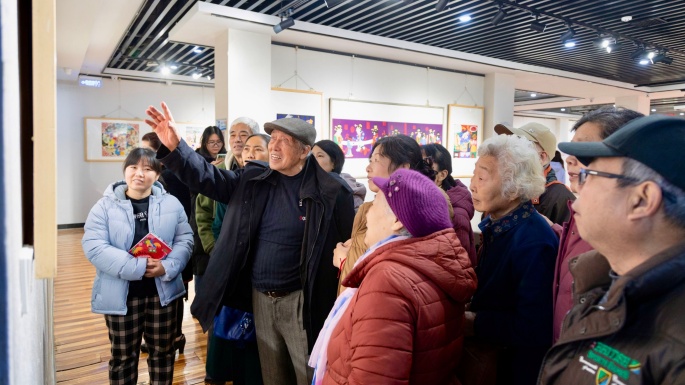 &ldquo;锦岁绘彩&middot;画里北辰&rdquo;民间绘画作品展暨四人联展在天津市北辰区美术馆开幕